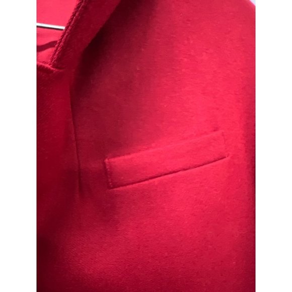 Koret Career Red Suit Merino Wool Jacket Skirt Professional Elegant Powerful in - Picture 7 of 16